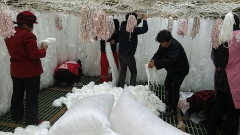 山東某自來水長(zhǎng)纖維束安裝